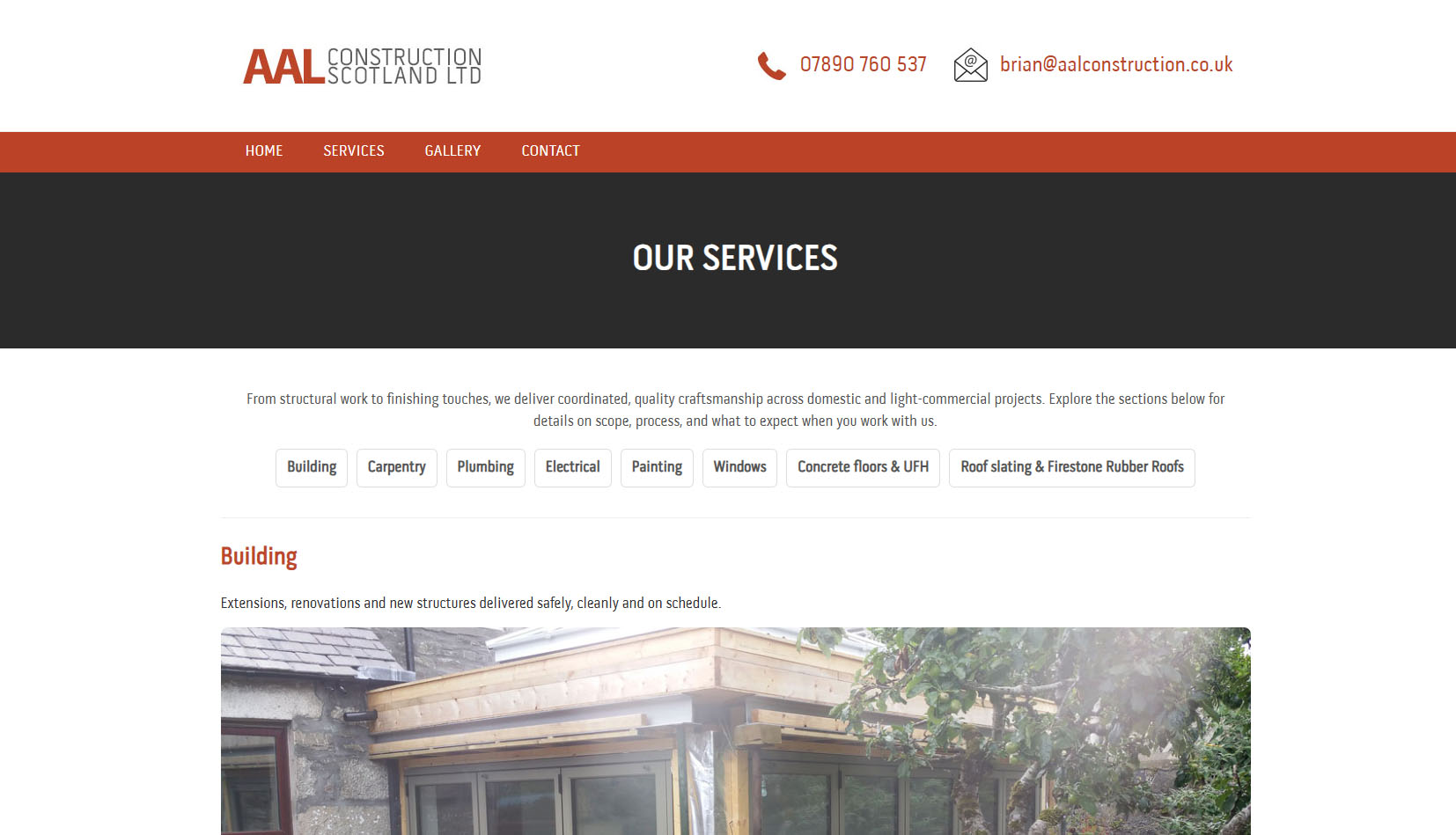 AAL Construction - Services
