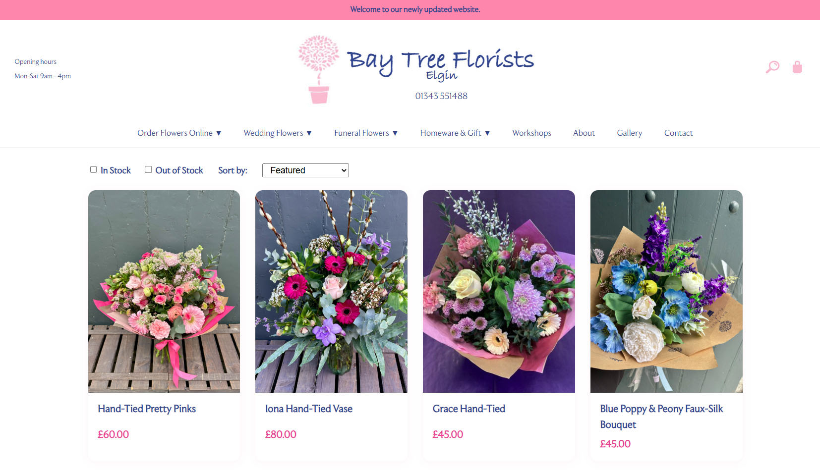 Bay Tree Florists - Shop Page