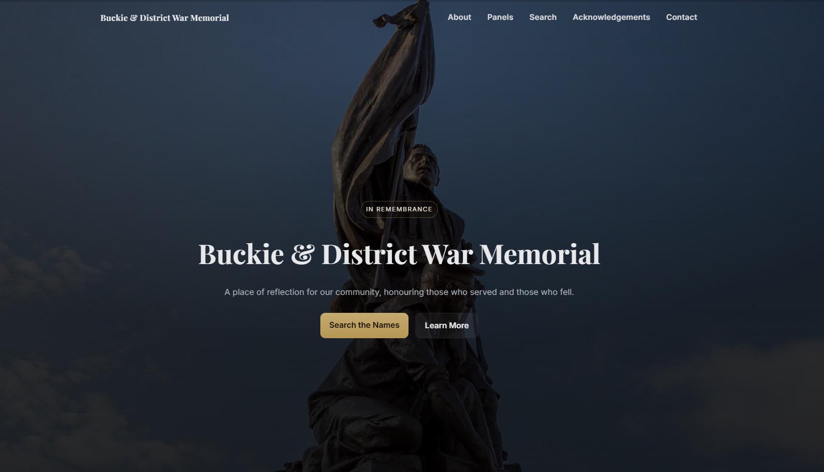 Buckie and District War Memorial Website