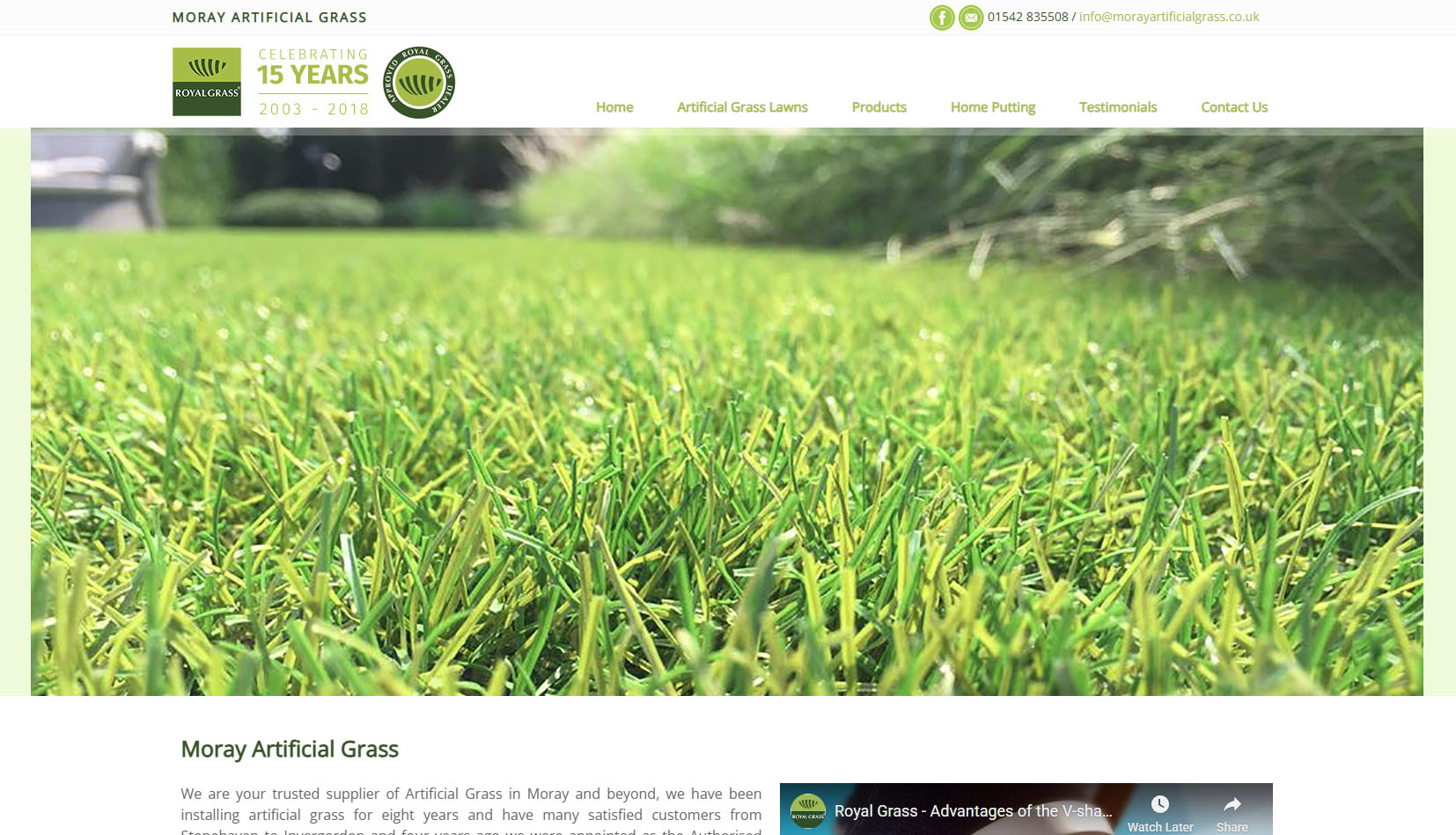 Moray Artificial Grass Website