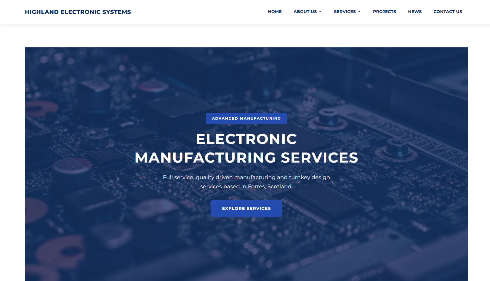 Highland Electronic Systems Website